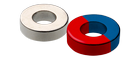 Magneti NdFeB anelli - magnetizzati sul diametro - perpendicolarmente all'asse